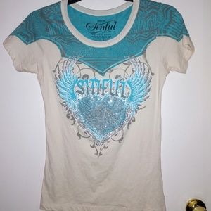 $⬇️ 💠 NWOT's Women's Sinful Shirt Sz Medium 💠
